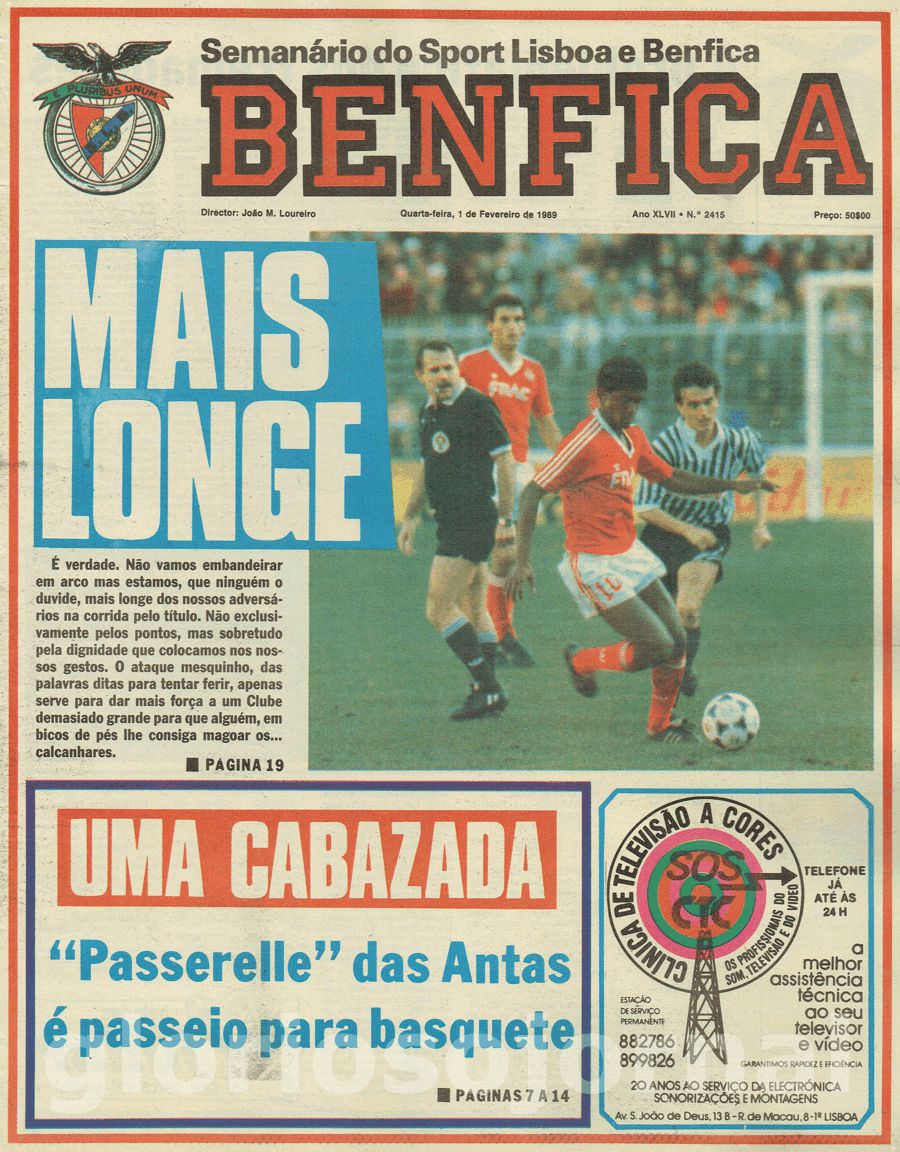 jornal o benfica 2415 1989-02-01